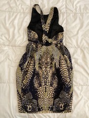 Sold Out Item! Alexander McQueen Crocodile Print Dress size XS/S (free shipping)