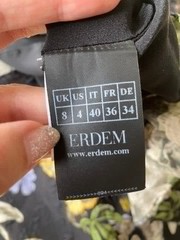 ERDEM Womens Floral Print One Piece Dress Size S