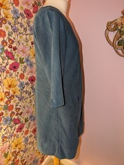 Seasalt Cornwall Kittiwake Dress II Cotton, Corduroy Shift Dress Petrol Blue 10