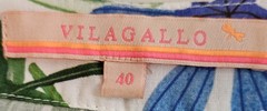 Vilagallo Anabella Botanical Print Cotton Shift Dress Made in Portugal EU40 US 8