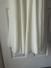Lulus Ivory Solid V-Neck Spaghetti Strap Maxi Dress Zip Adjustable Straps XS