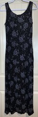 Vintage 90s Y2K La Belle Sexy Gothic Dark Romance Whimsigoth Maxi Dress Sz L