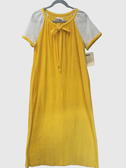 VTG Shadowline Coverup Loungewear Maxi Cotton Terry Dress DEADSTOCK w/Tag Sz S/M