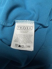 Eddie Bauer Travel Dress Sz L Teal Blue Casual Comfort Lightweight Stretch NWT