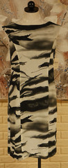 NWT ELEGANT COLDWATER CREEK SIZE 6 BLACK AND GRAYS POLYESTER SHEATH DRESS
