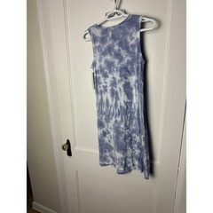 Thread & Supply Blue Purple Jersey Knit Sleeveless Tank Swing Dress Small NWT