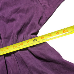Vintage Petites By Willi Dolman Batwing Sleeve Mini Dress 6 Elastic Waist Cotton