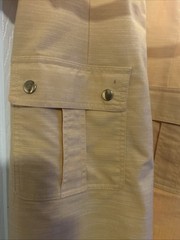 Sharagano Dress Yellow Roll Tab Sleeve Utility Career Belted New Size 16
