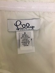 Vtg Lilly Pulitzer Size 6 Strapless Silk Cotton Blend White Yellow Green Dress
