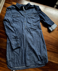 Old Navy Women&rsquo;s Chambray Denim Shirt Dress – Size Medium –