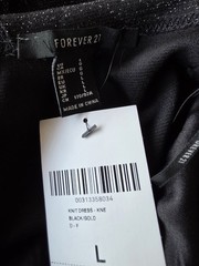 NWT Forever 21 Sleeveless Midi Dress Women L Black Gold Bodycon Gown