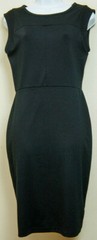 MERONA STRETCH 20%-RAYON 76-POLY CLASSIC DRESS ZIP BACK UNLINED SZ SMALL NEW
