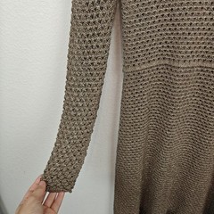 Chloé by Gabriela Hearst Metallic Gold Knit Maxi Dress Circa 2021 Collection SM