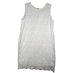 RN Studio by RONNI NICOLE White Lace Overlay Sleeveless Sheath Dress Women&rsquo;s 14P