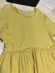 Women Nina Ricci dress mustard knit 40/L/48