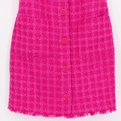 Kate Spade Women&rsquo;s New York Cadillac Tweed Mini Dress Size 00 Pink Fringe Chic