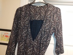 Fatface blue navy half sleeve wrap maxi dress size 16
