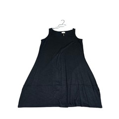 SAINT TROPEZ WEST Black Sleeveless Maxi Dress Women&rsquo;s 1X Tank Style Summer Vaca