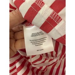 Jones New York NWT Red White Striped Midi Shirt Dress XS