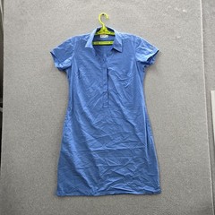 Columbia Women Dress M Blue Short Sleeve Outdoor Hiking