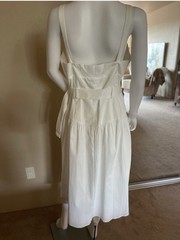REISS Vita White Belted Button Front Midi Dress NWT US 10 – Retail $330