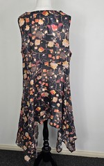 Paper Shadow By DOGSTAR Size 16 Midi Dress 100% Ramie Alternate Style
