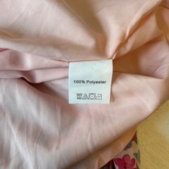 Mopoogoss Pink Green Blue Red Floral Short Sleeve Midi Cottage Dress Size XL