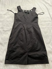 Merona Size 8 Pencil Dress Length 37” Lined Zip Poly Nylon Cotton #ST30