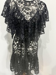 Black Milk Black Lace Frill Dress (belt Not Included)