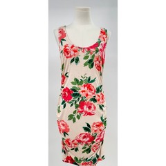 Anthropologie Rose Sleeveless Dress Ruched Stretch Tank Sheath Bodycon Large NWT