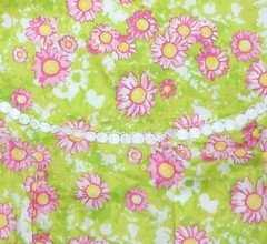 Vintage LILLY PULITZER Ditsy Daisy Janet Drs 33 In Chest 35 In Lng Sz XS NWOT