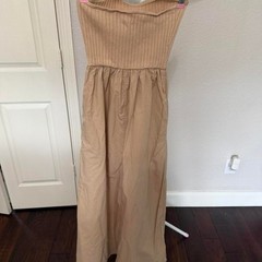 Universal Thread Strapless Ribbed Maxi Dress Size S