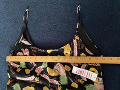 Vintage Lucy Love Pineapple Dress Hawaiian Aloha Surf Tropical Summer Vacation