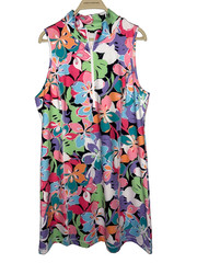 Boston Proper Midi Dress Sleeveless Women&rsquo;s Size Large Floral NEW