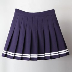 Vintage Korean Style Patchwork Skirt Harajuku JK Black Pleated Skirts Gothic Str