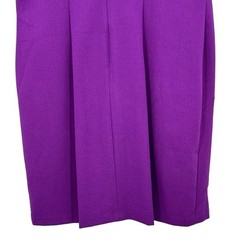New Directions Purple Cap Sleeve Sheath Dress Womens Size 10 Asymmetrical Seams