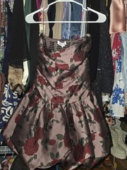 Sofie the Label Cecily Floral Jacquard Bubble Hem Dress Small Women&rsquo;s Dress