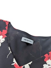 Amaranto 🇬🇧Vintage Floral Sakura Dress UK 14 L Midi Sleeveless Lightweight