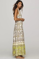 Anthropologie- Somerset Linen Sleeveless Maxi Dress