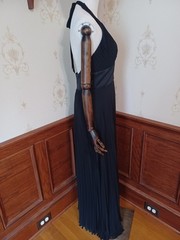Vintage 1990s/Y2K Old Hollywood Glamor Long Black Formal or Prom Dress