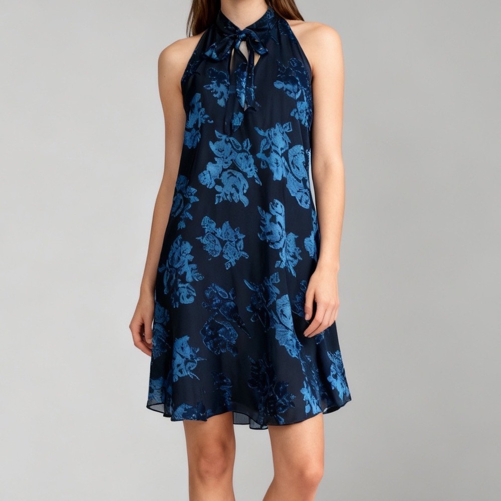 Lovers + Friends Jade Blossom Floral Burnout Mini Dress Black size Small