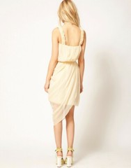 Traffic People United Kingdom silk dress with rose straps Sz S MSRP £117.00