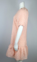 WOMEN&rsquo;S LIGHT PINK TEXTURED PUFF SHIFT DRESS GIFFNISETI – NEW – See Measurements