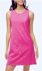 J. Crew Tank Dress Size Large Pink Essential Knit Sleeveless Cover Up Minimalist