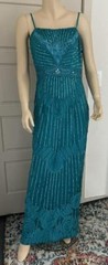 Sue Wong Spaghetti Strap Mesh Gown – Size 12 (LB# 212 A)