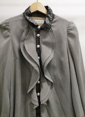 Bubbles Check Long Dress Brown F Used