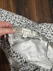 Rowa small black & white floral pattern mini sun dress 415