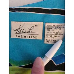 Kathie Lee Collection Sleeveless Lime Green / Aqua Blue Dress women&rsquo;s sz 10 VTG