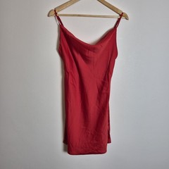 Urban Outfitters M Scarlet Red Satin Silky Mini Dress Strappy Sexy Party Club