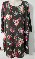 Long Sleeve Peach Love Dress Size Large